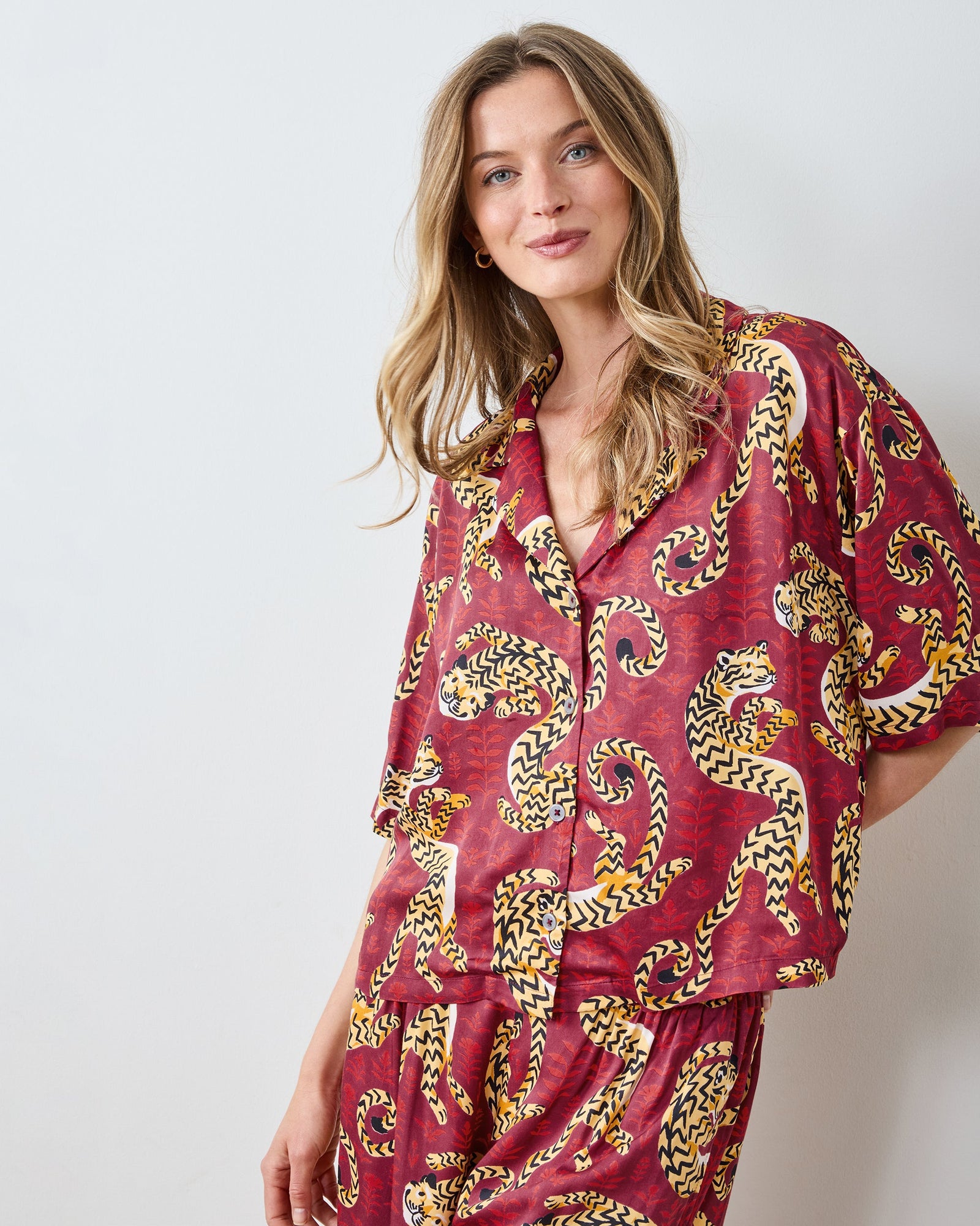 Twisted Tiger - Eco Satin Wildest Dreams Set - Merlot - Printfresh