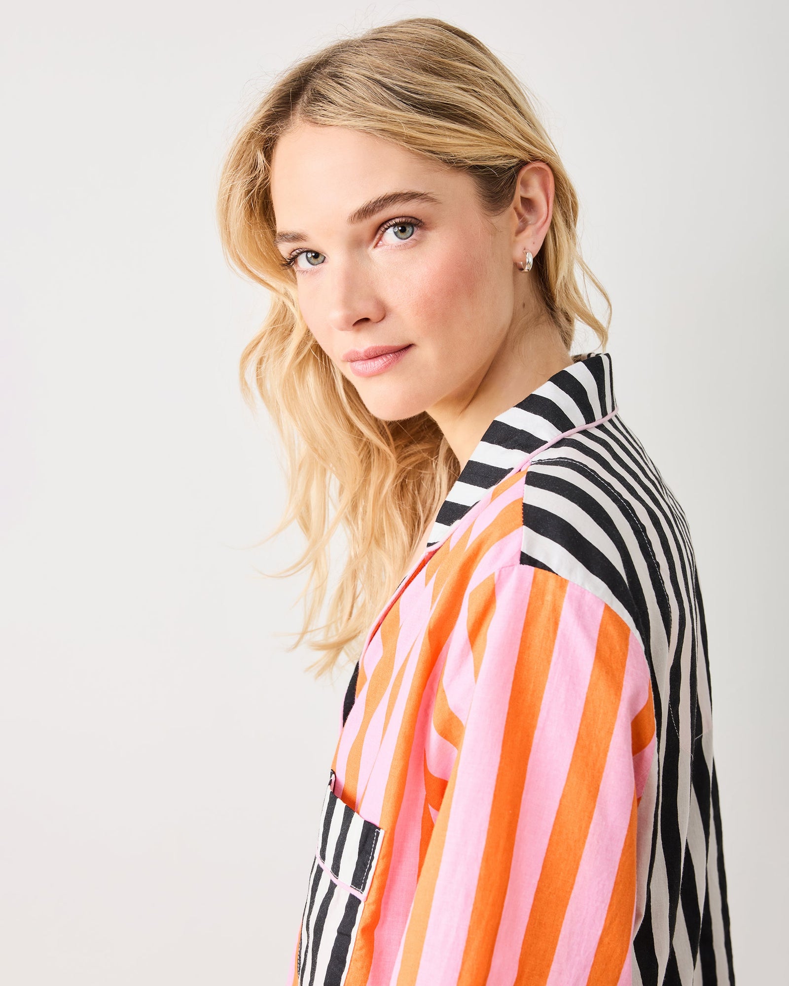 Showtime Stripes - Sleep Shirt - Skeleton Candy - Printfresh