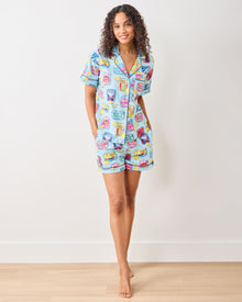 Retro Sardines - Short PJ Set - Open Water - Printfresh