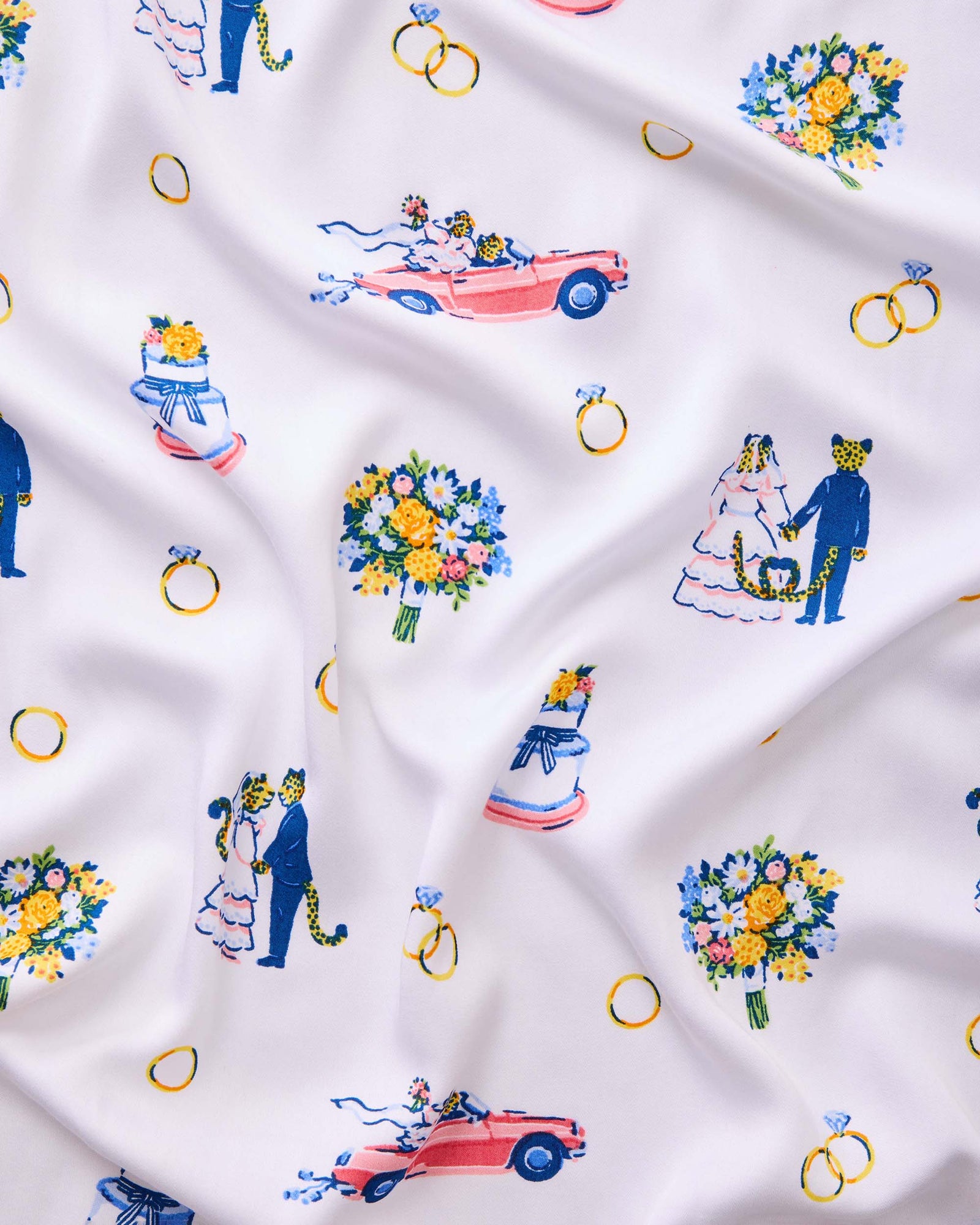 Happily Ever After - Eco Satin Sydney Set - Cloud - Printfresh