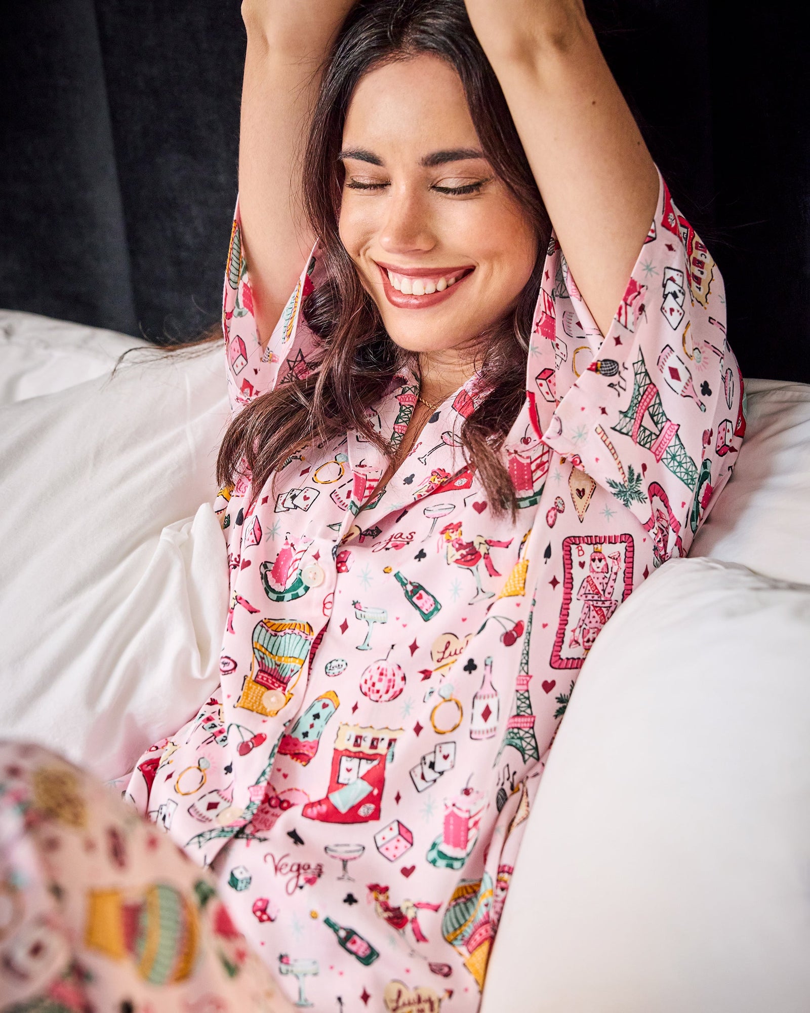 Viva Las Vegas - Eco Satin Wildest Dreams Set - Lucky Pink - Printfresh