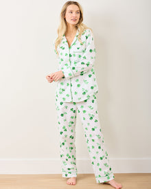 Lucky Clover - Long PJ Set - Cloud - Printfresh