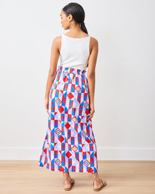 Underwater Mosaic - Escape Skirt - Retro Red - Printfresh