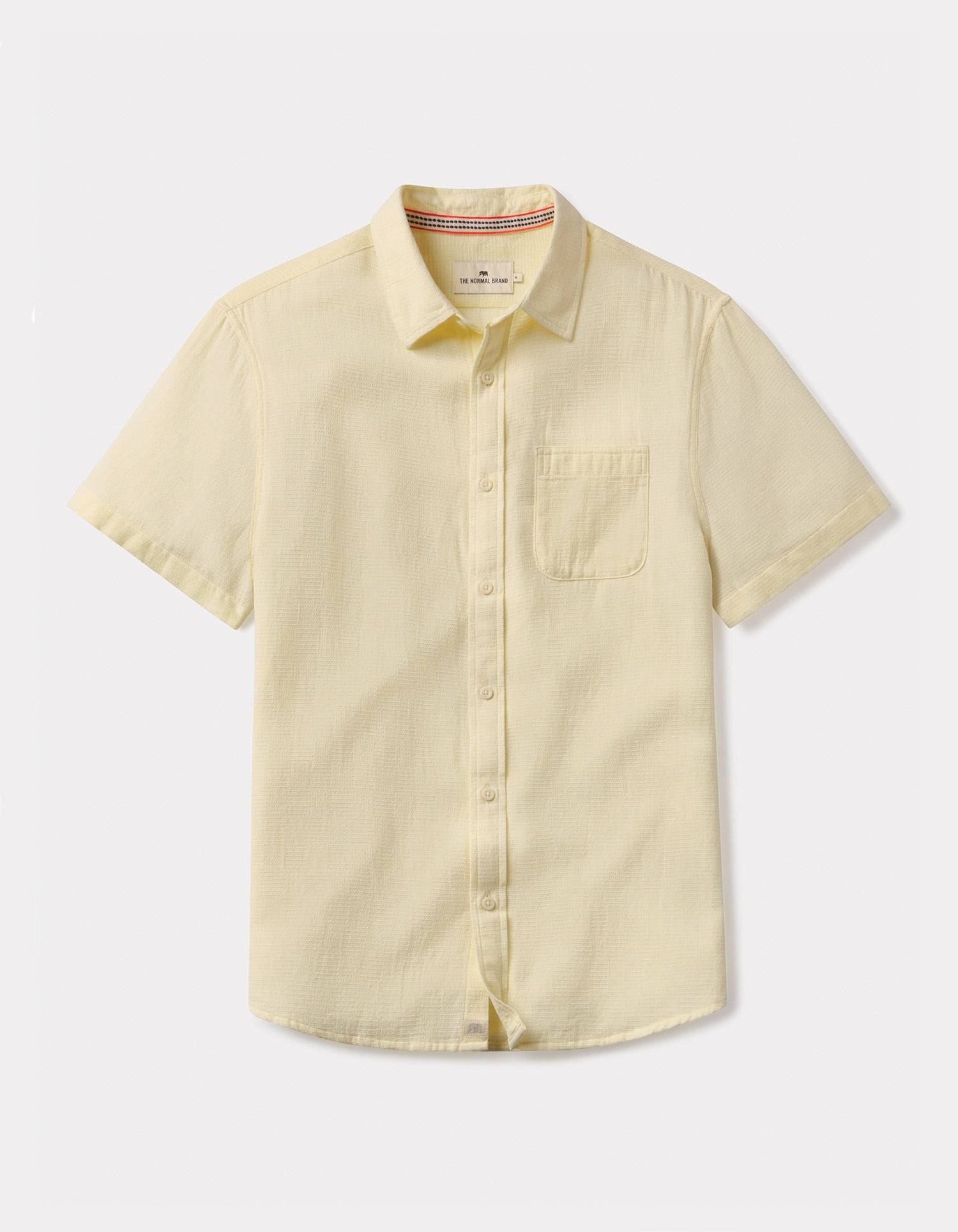 Men | Freshwater Short Sleeve Button Up Shirt | Summer Yellow Check