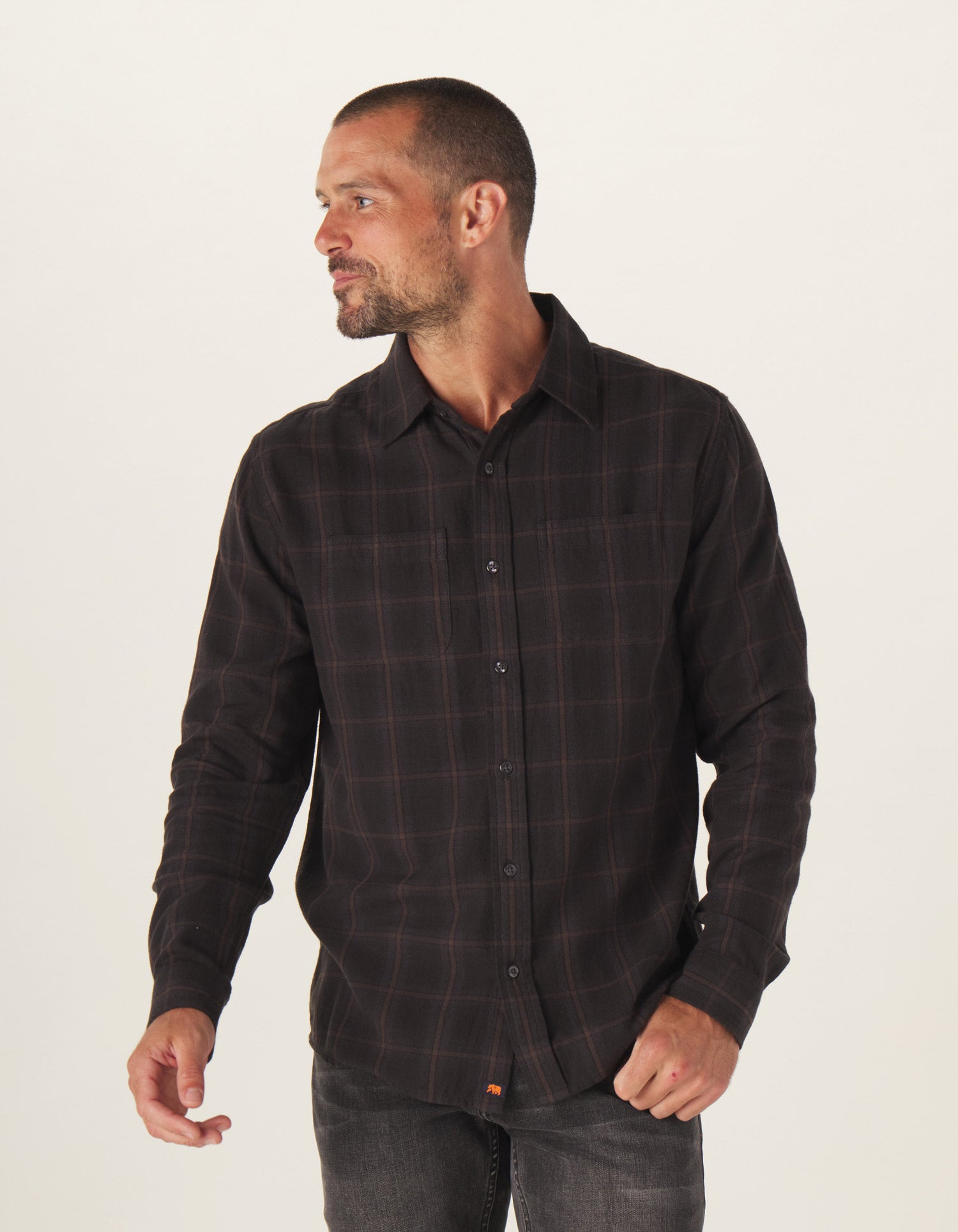 Men | Jackson Lightweight Flannel | Charcoal Plaid