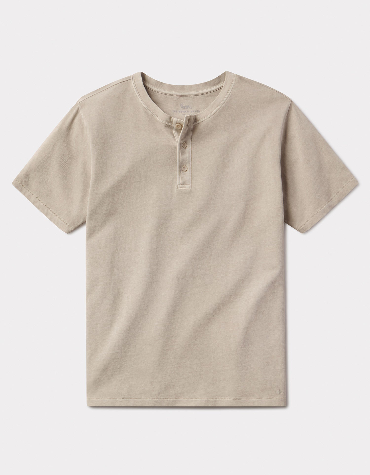 Men | Normal Jersey Henley | Pumice