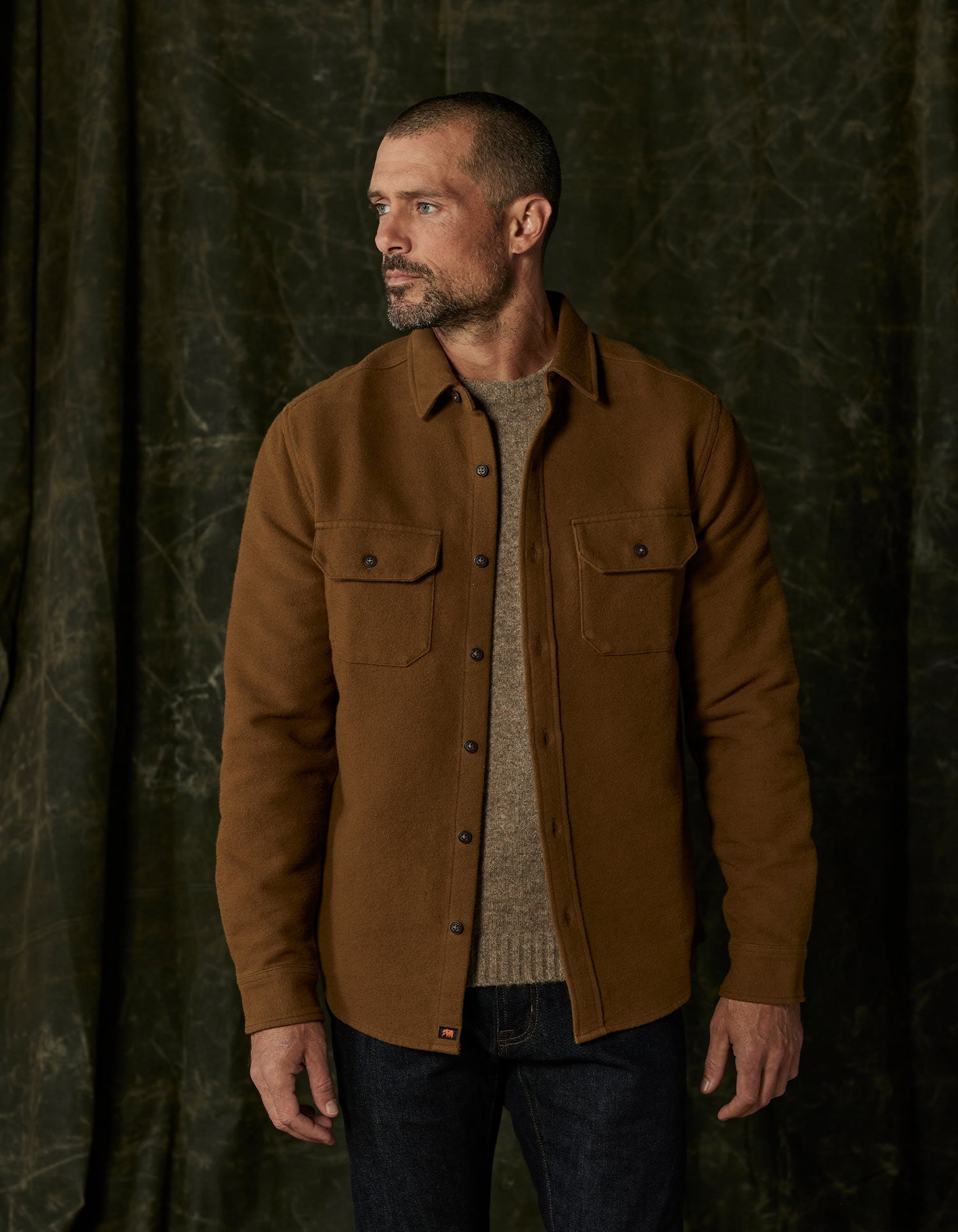 Men | Heavyweight Chamois Overshirt | Gold