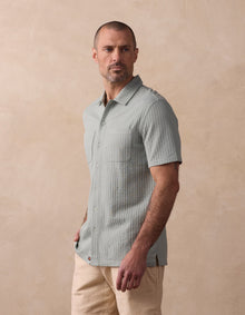 Men | Knit Getaway Button Up | Juniper