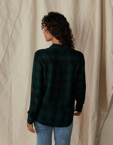 Women | The Harper Button Up | Evergreen Plaid