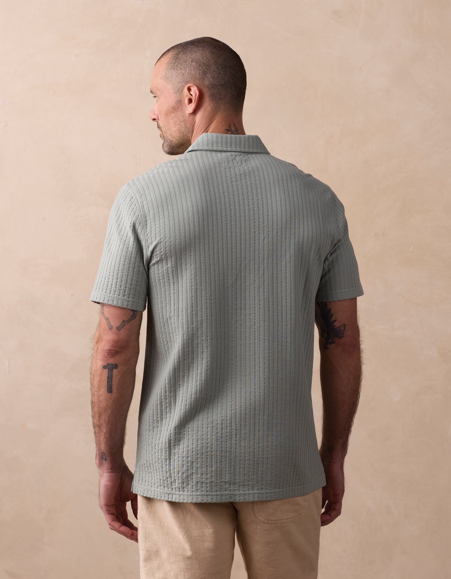 Men | Knit Getaway Button Up | Juniper