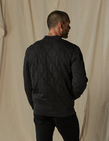 Men | Quilted Knit Bomber | Phantom