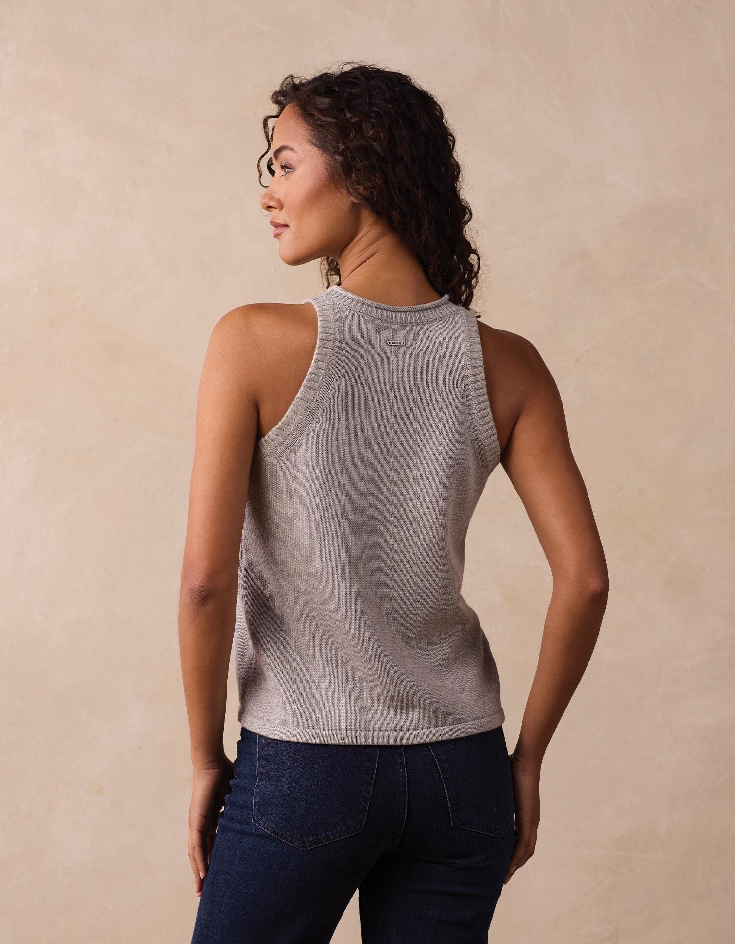 Women | Wanderlust Hi-Neck Tank | Heather Grey
