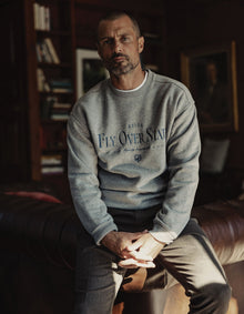 Men | Normal Fleece Graphic Pullover | Heather Grey