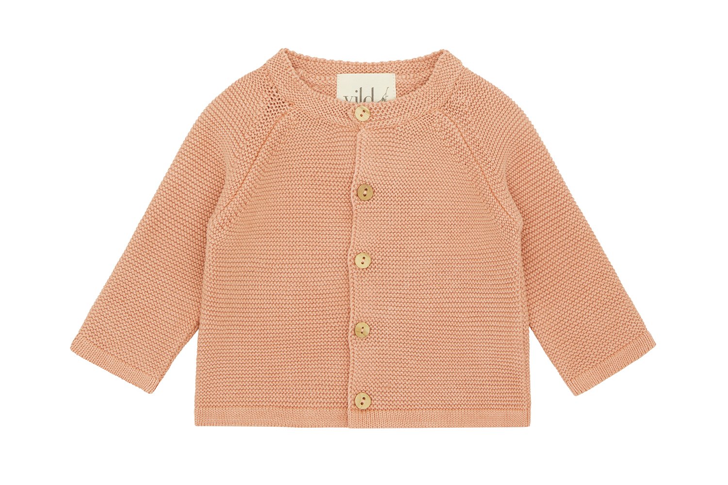 Organic Knit Cardigan | Pink Quartz - Mineral Dye