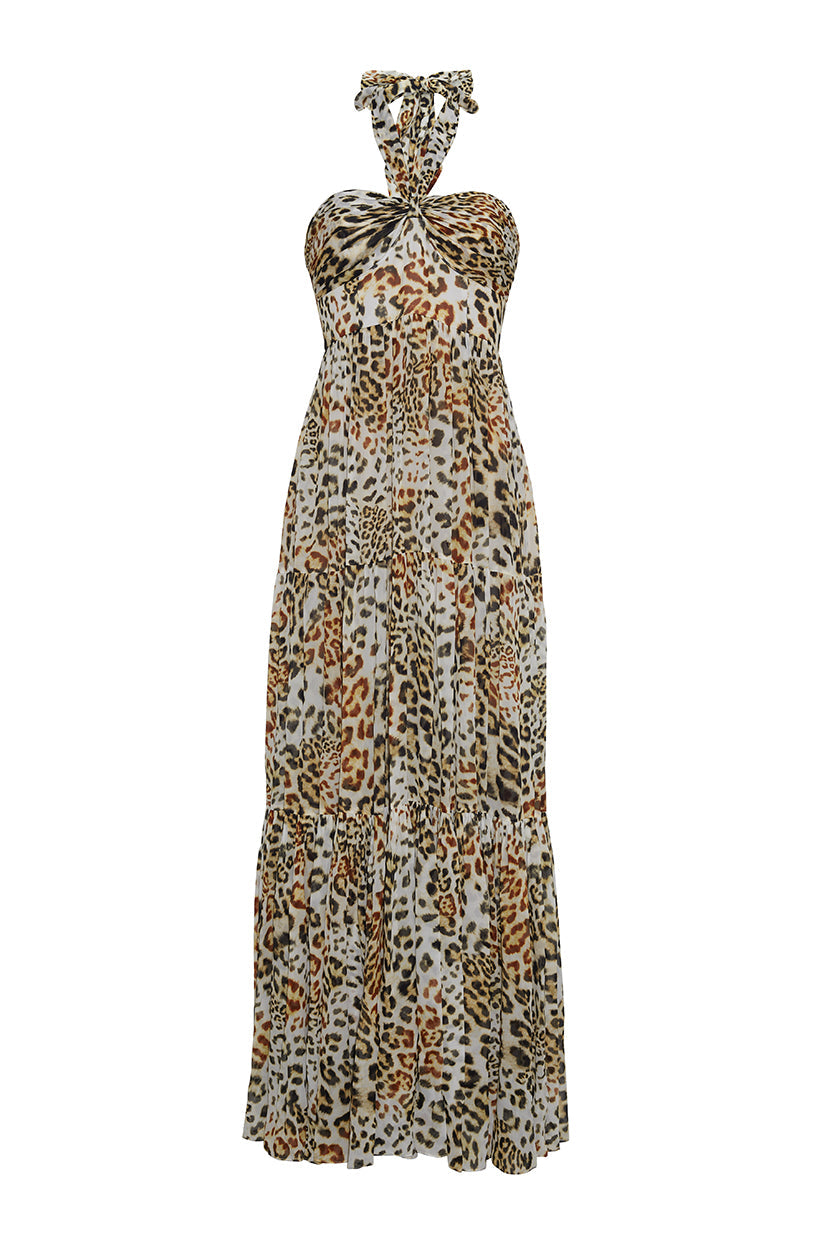 Piana Maxi Dress | Cheetah Natural