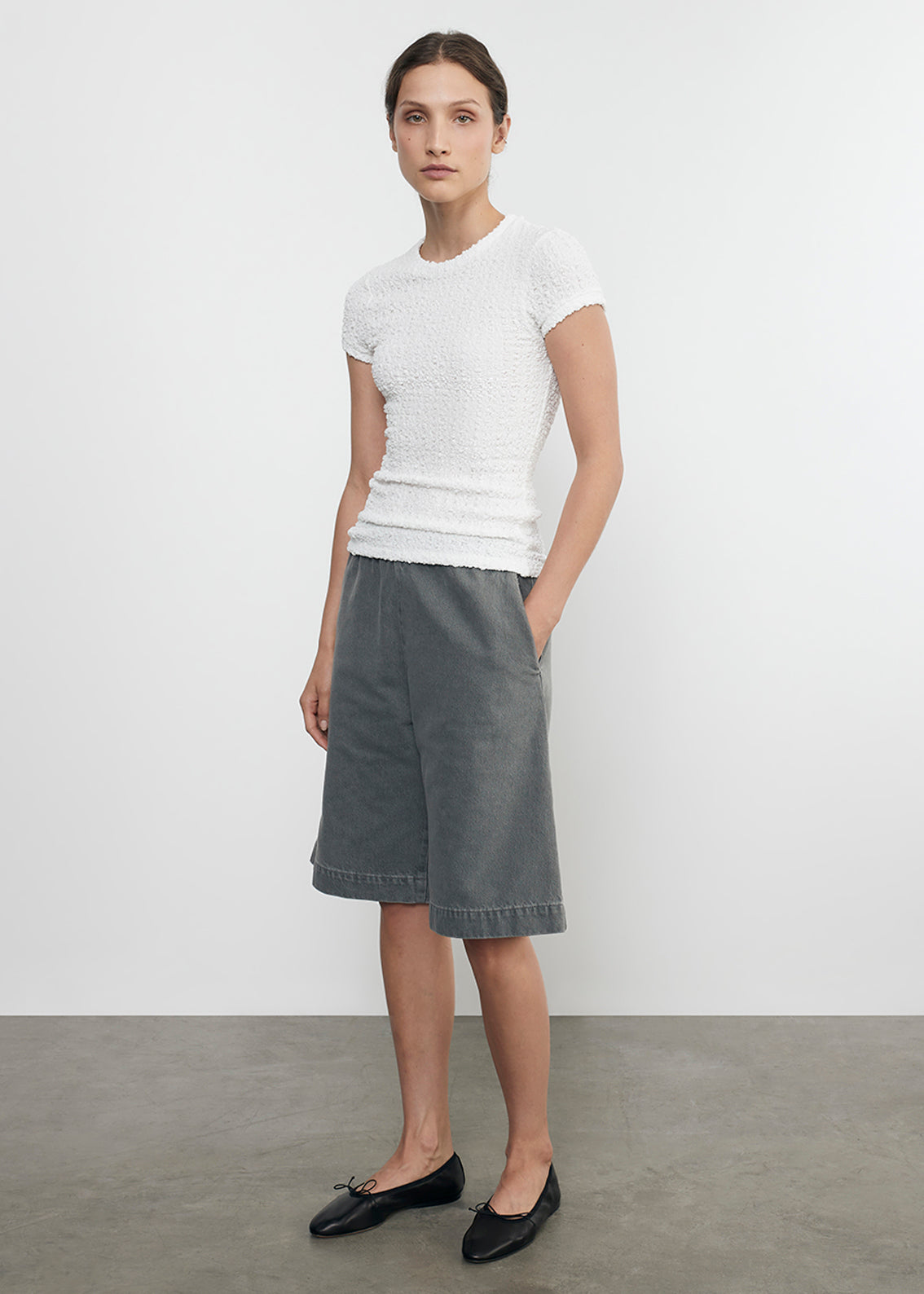 Puckered Cap Sleeve | Undyed