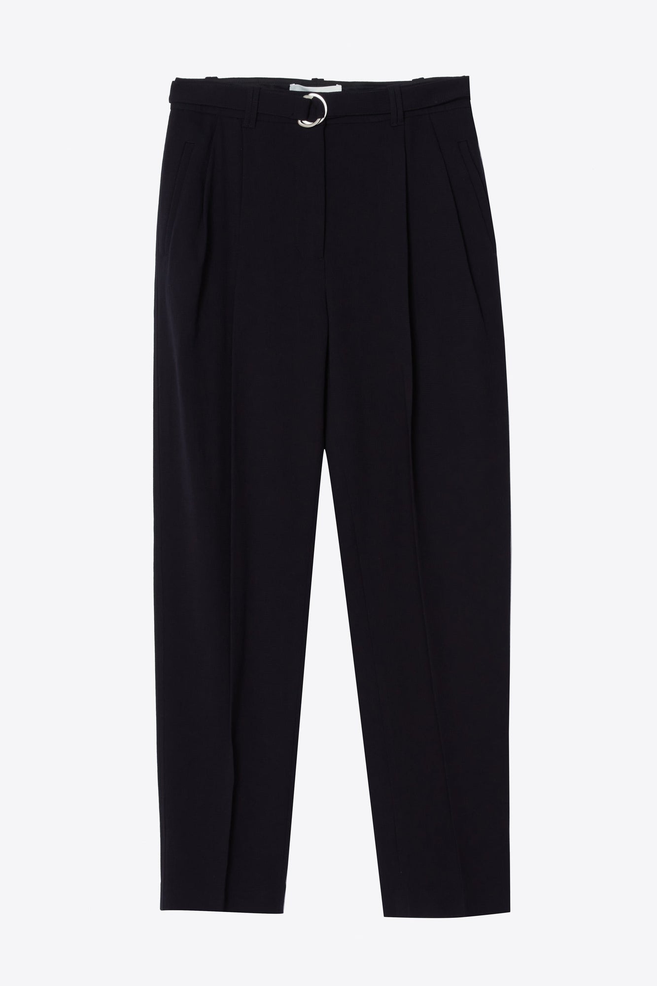 Double Pleat Tapered Trouser | Midnight
