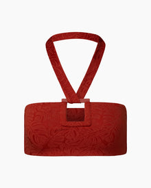 Womens | Poppy Bikini Top | Dark Red