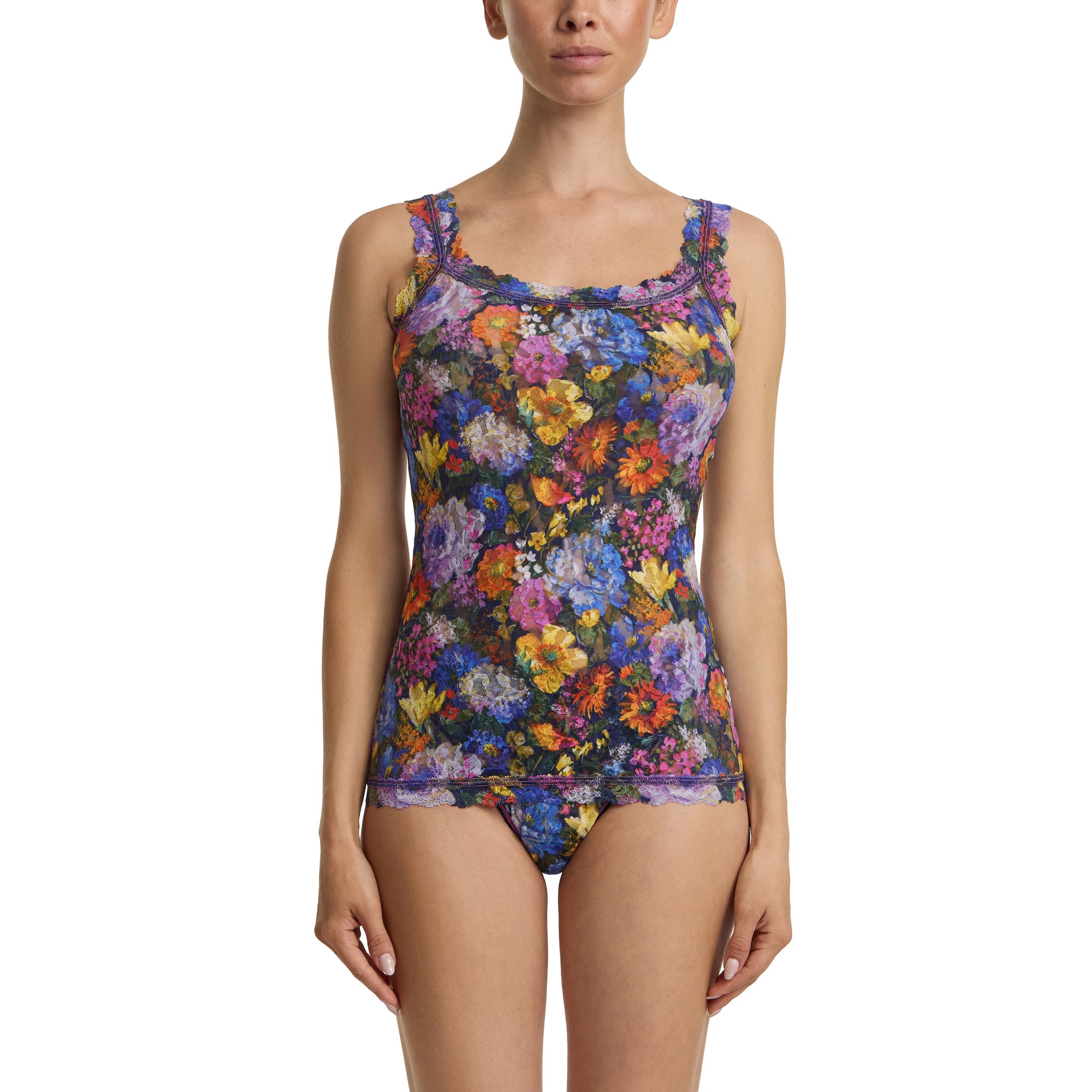 Signature Lace Unlined Camisole | Impressionist (Blue)
