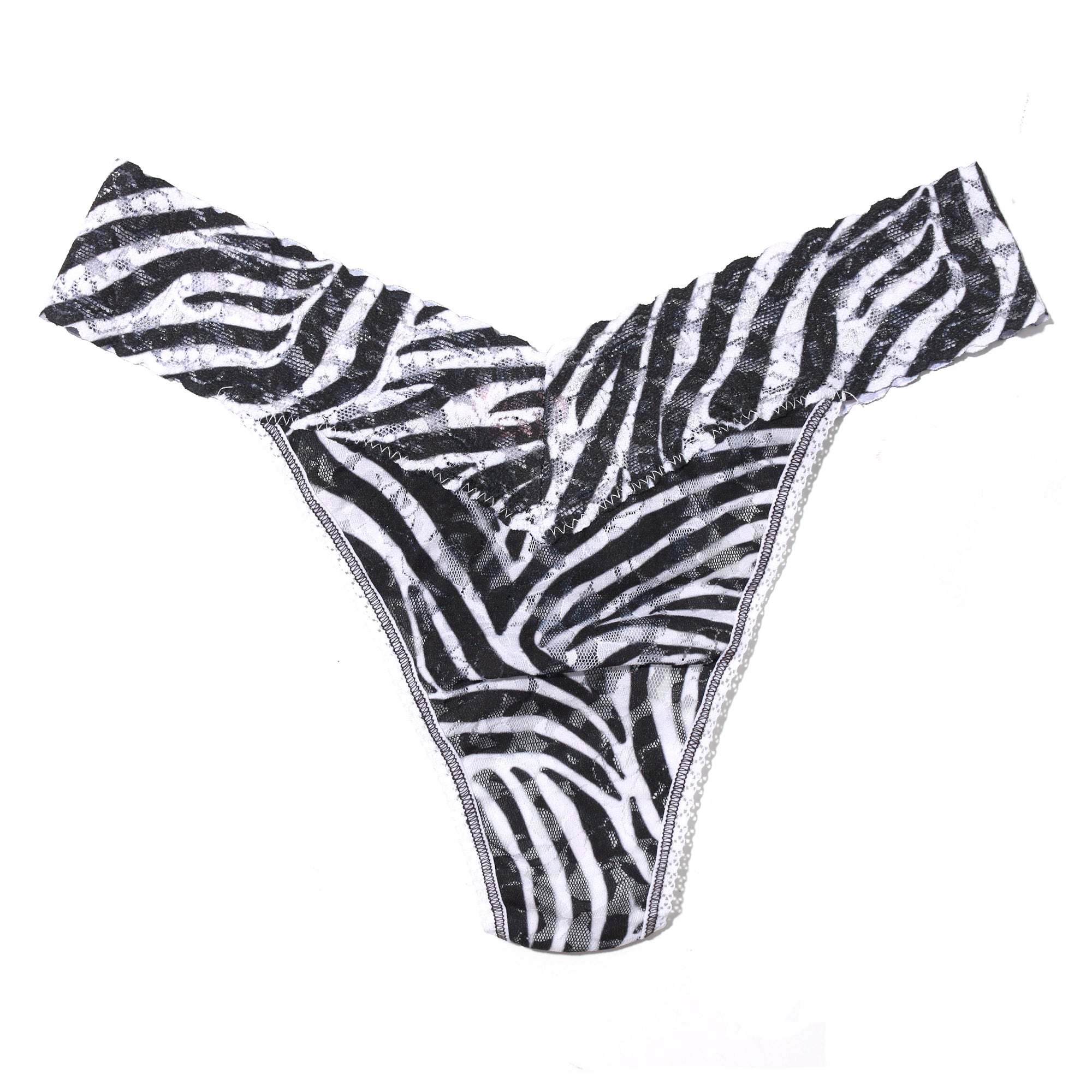 Signature Lace Original Rise Thong | A To Zebra