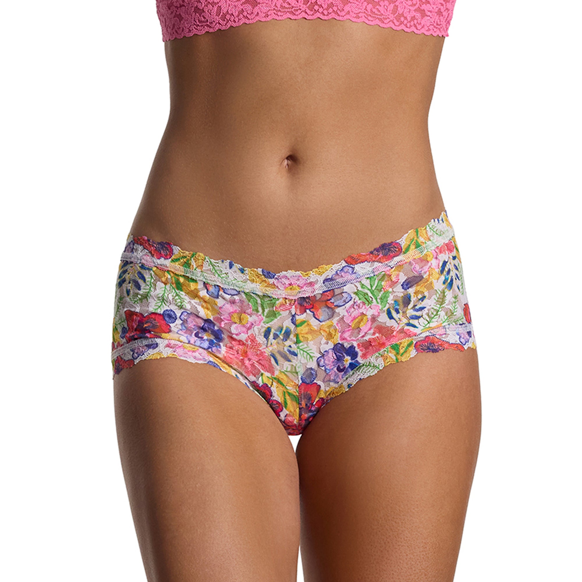 Signature Lace Boyshort | Adorned (White)