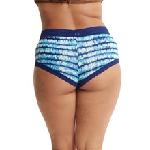 Plus Size Dreamease Modal Boyshort | Indigo Stripe