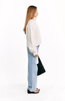 Percy Cable Knit Cardigan | Cream