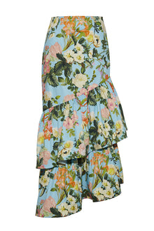 Perla Skirt | Light Blue Kingston Floral