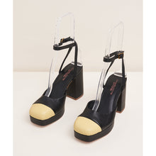 Petra Retro Platform Heel | Black