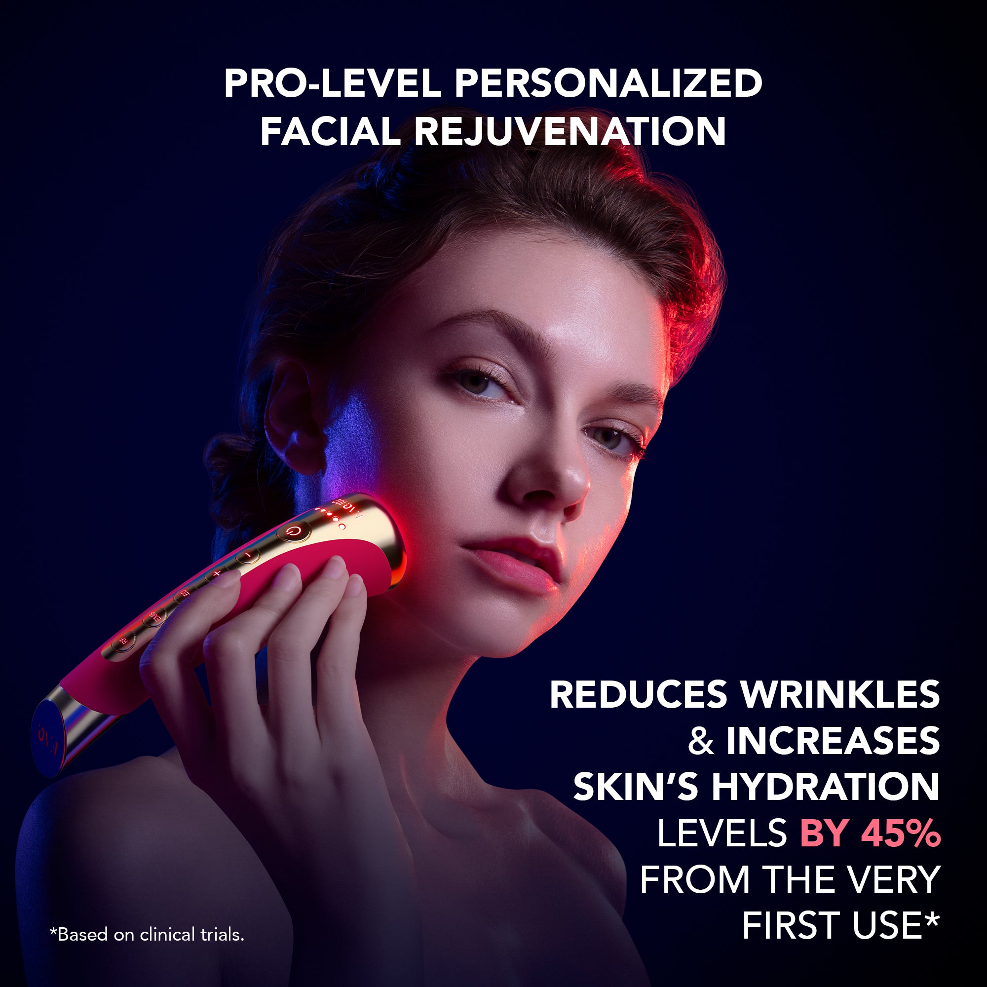 FAQ 102 Radio Frequency, EMS & LED Facial Rejuvenation Device | Pink Ruby