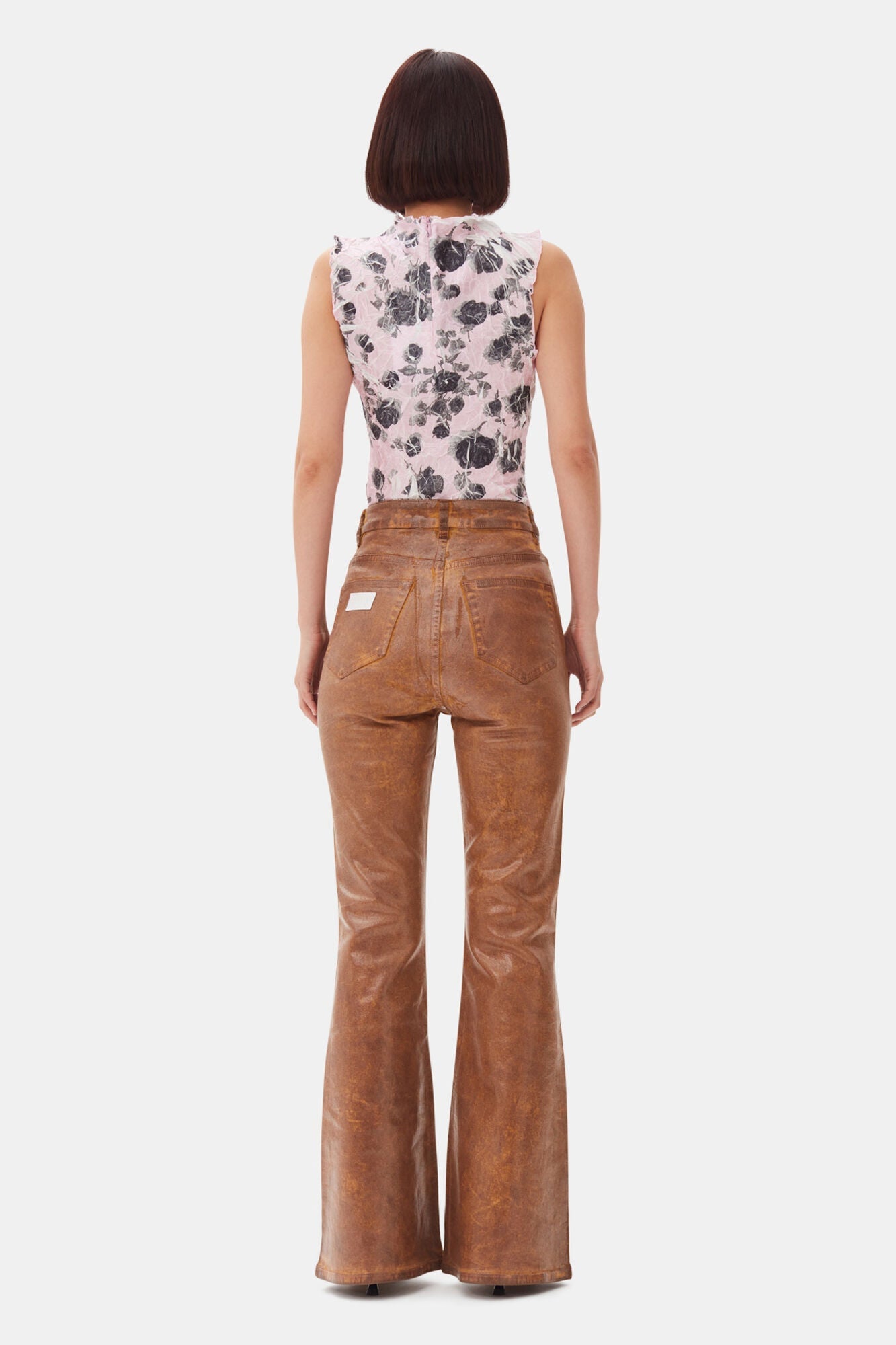 Pink Floral Printed Top | Corsage