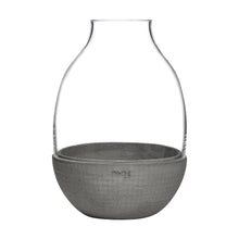 Eden Terrarium With Moulded Concrete Base | Clear Crystal/Conrete