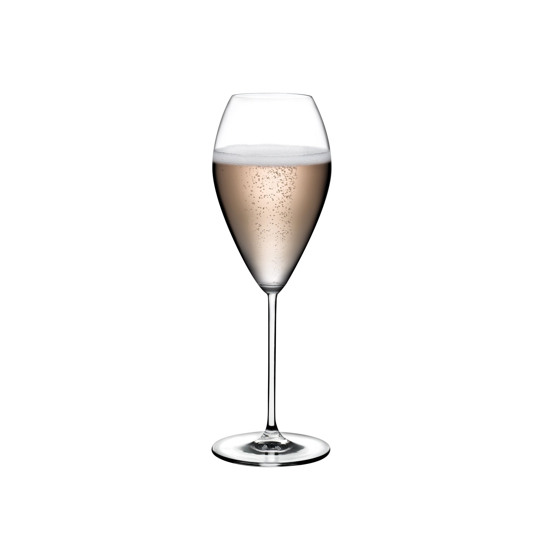 Vintage Champagne Glasses - Rounded | Clear Crystal | Set of 2