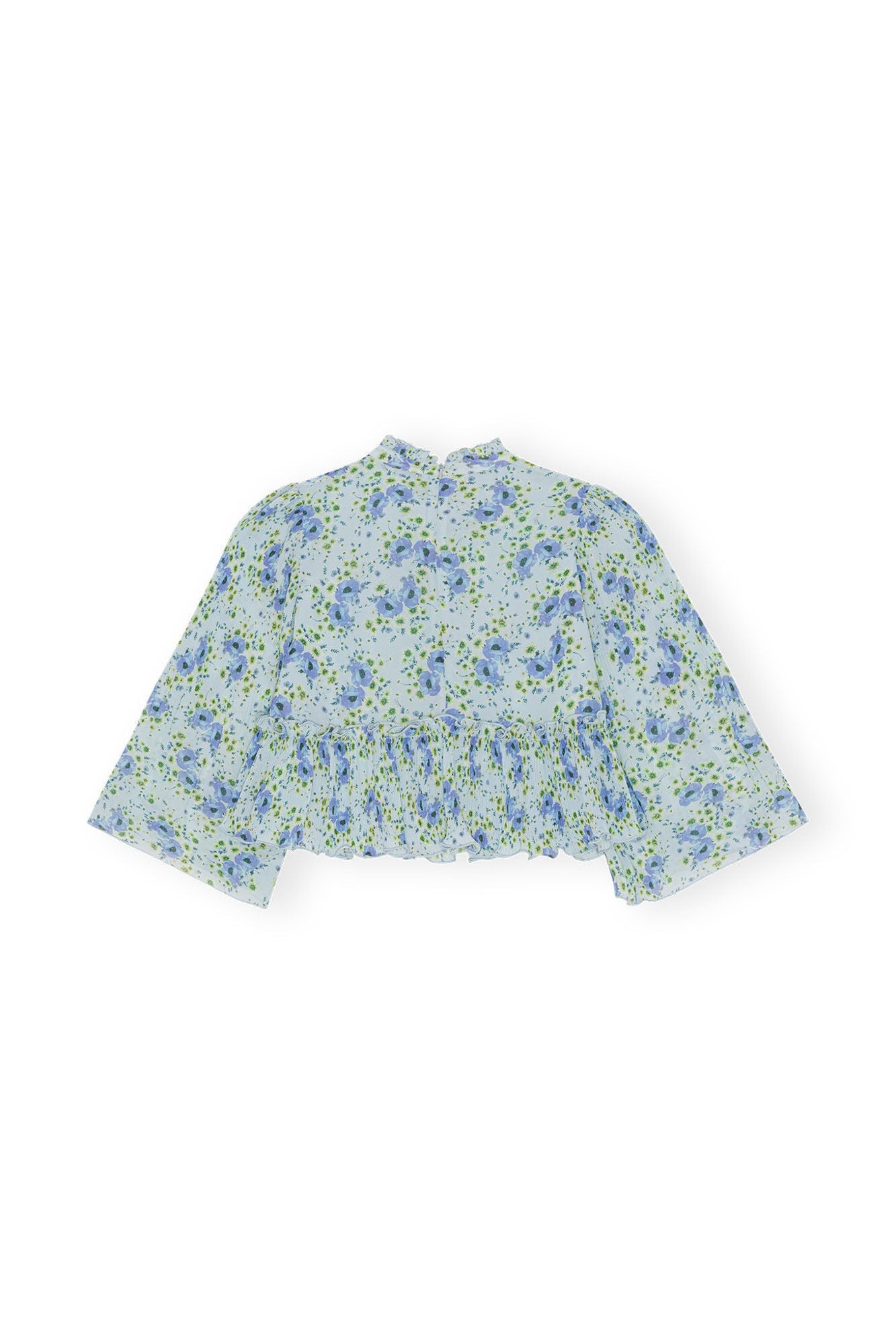 Pleated Georgette Blouse | Ice Water