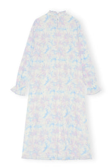 Pleated Georgette Midi Dress | Cherry Blossom