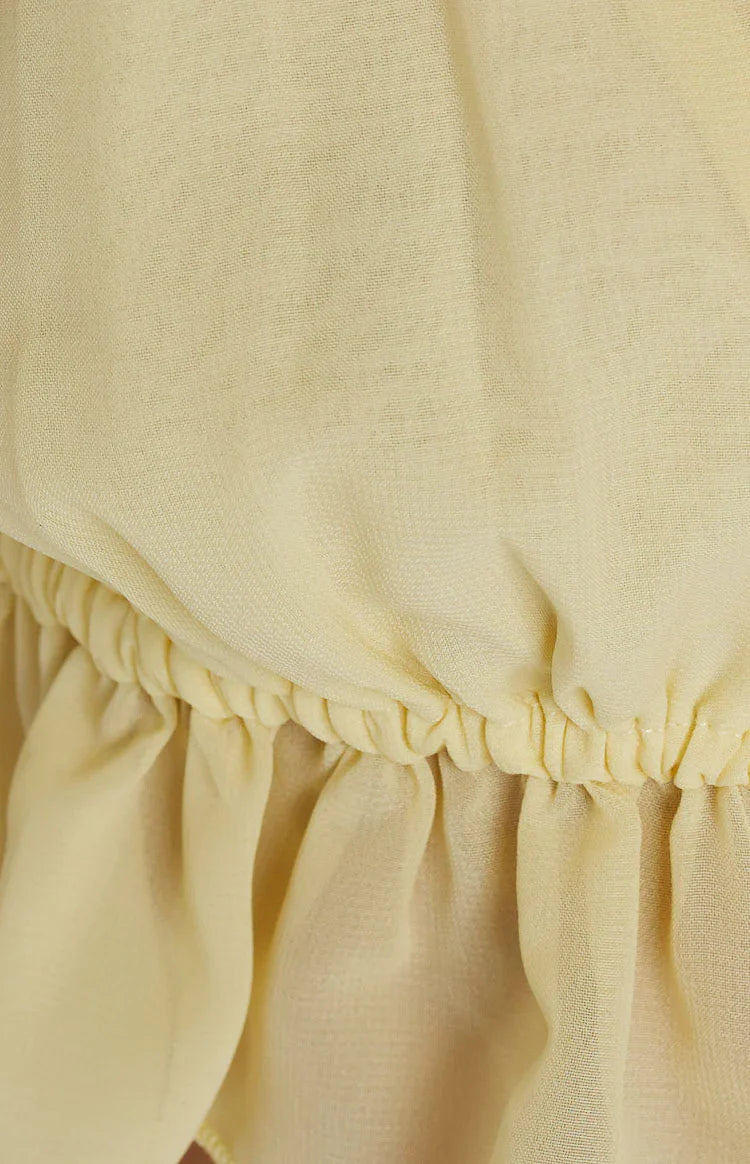 Poppy Crop Top | Yellow