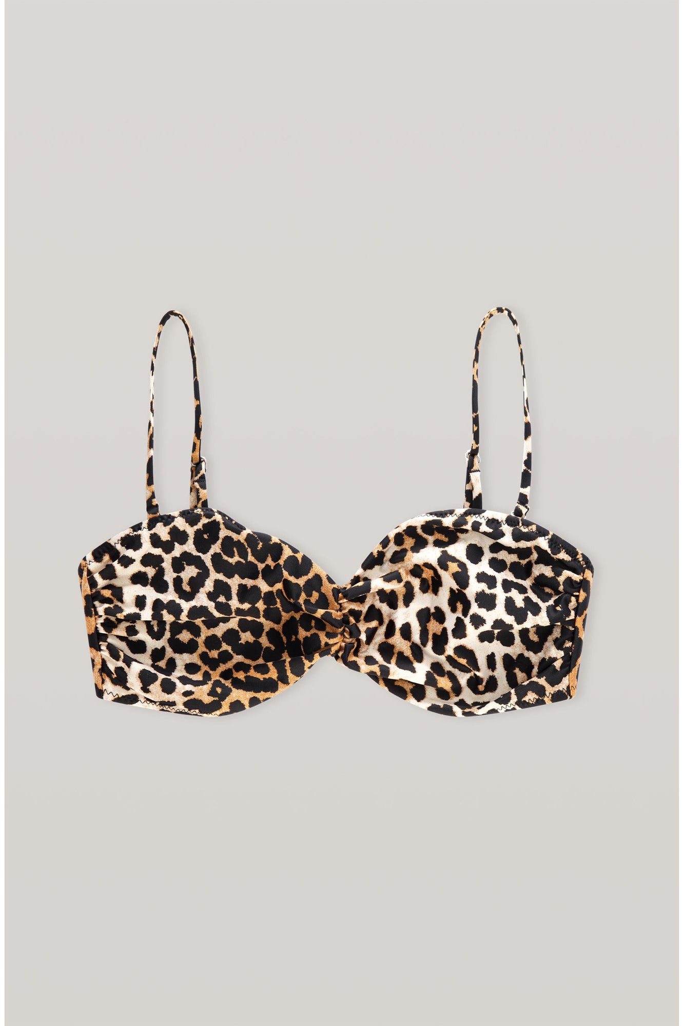 Print Bandeau Bikini Top | Leopard
