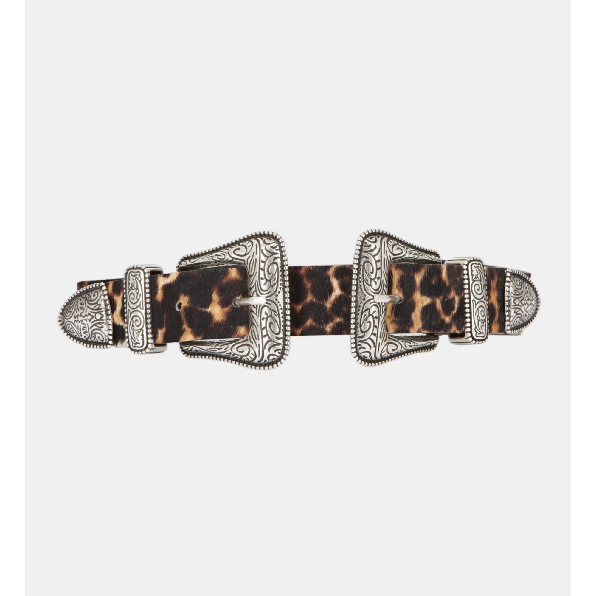 Print Leather Belt | Women | Leopard