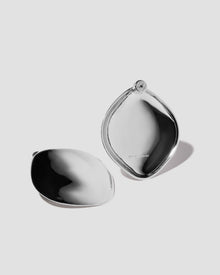 Puffy Cushion Earrings - alternate angle | 18k gold earrings