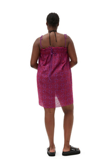 Purple Broderie Anglaise Strap Dress | Sparkling Grape