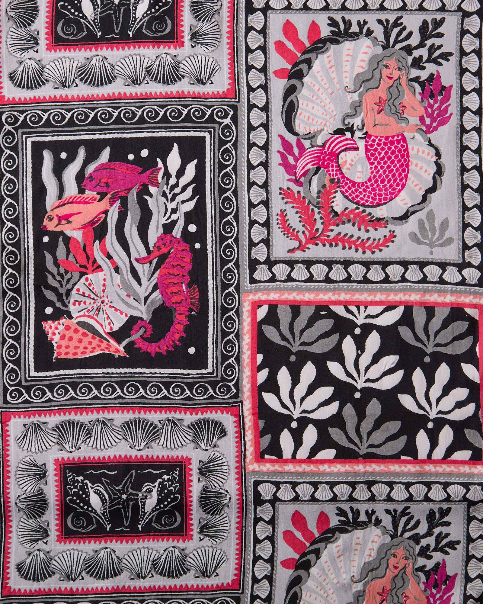 Tidal Tapestry - Eco Satin Wildest Dreams Set - Graphite - Printfresh