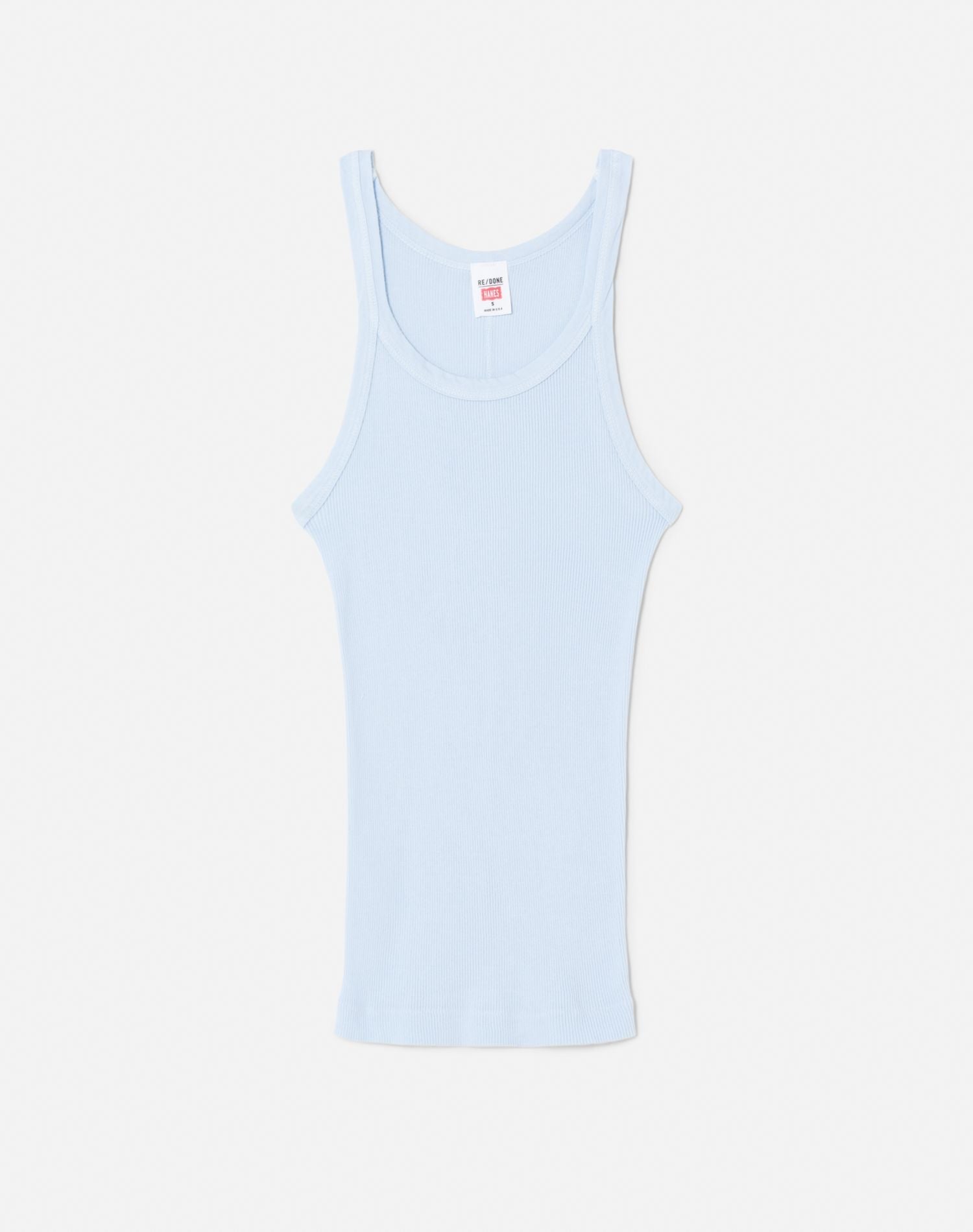 Hanes Ribbed Tank | Baby Blue