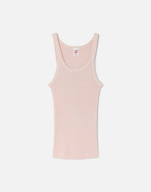 Womens | Hanes Ribbed Tank | Peony
