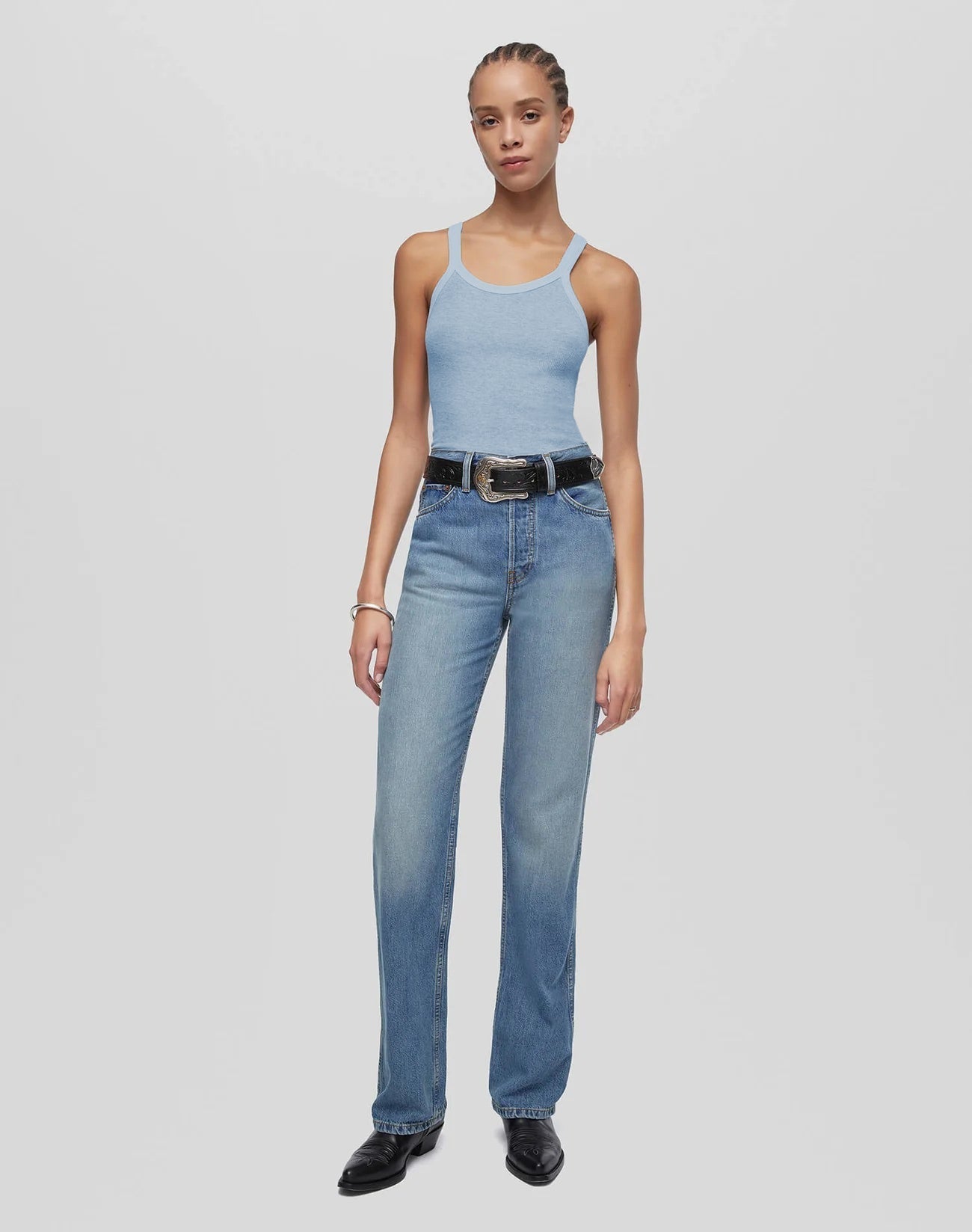 Womens | Hanes Ribbed Tank | Pacific