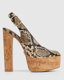 Womens | Rare Heel | Natural Snake