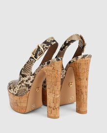 Womens | Rare Heel | Natural Snake
