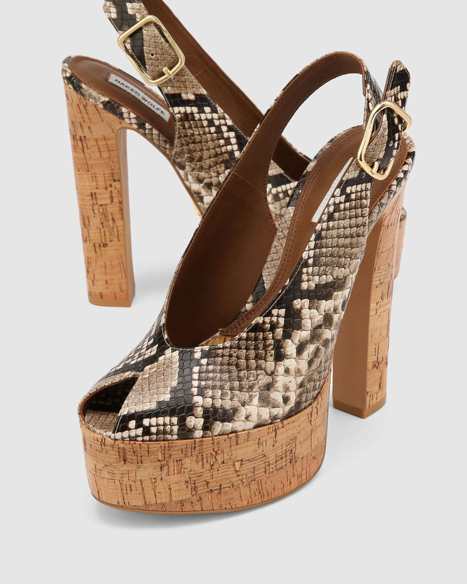 Womens | Rare Heel | Natural Snake