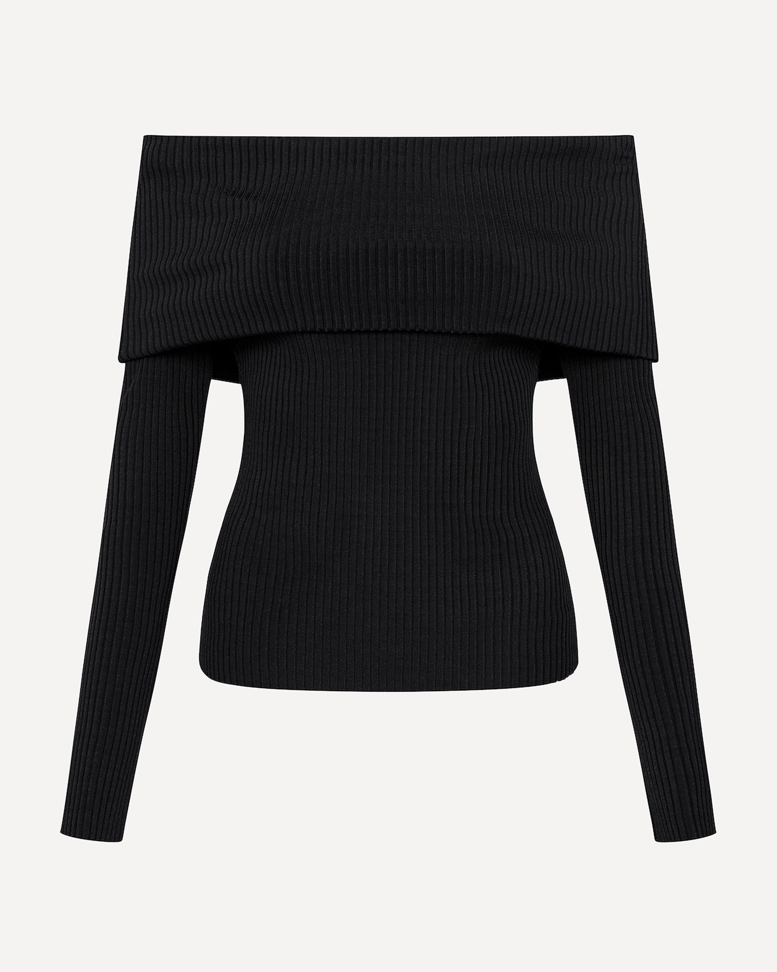 Ravine Rib Top | Black