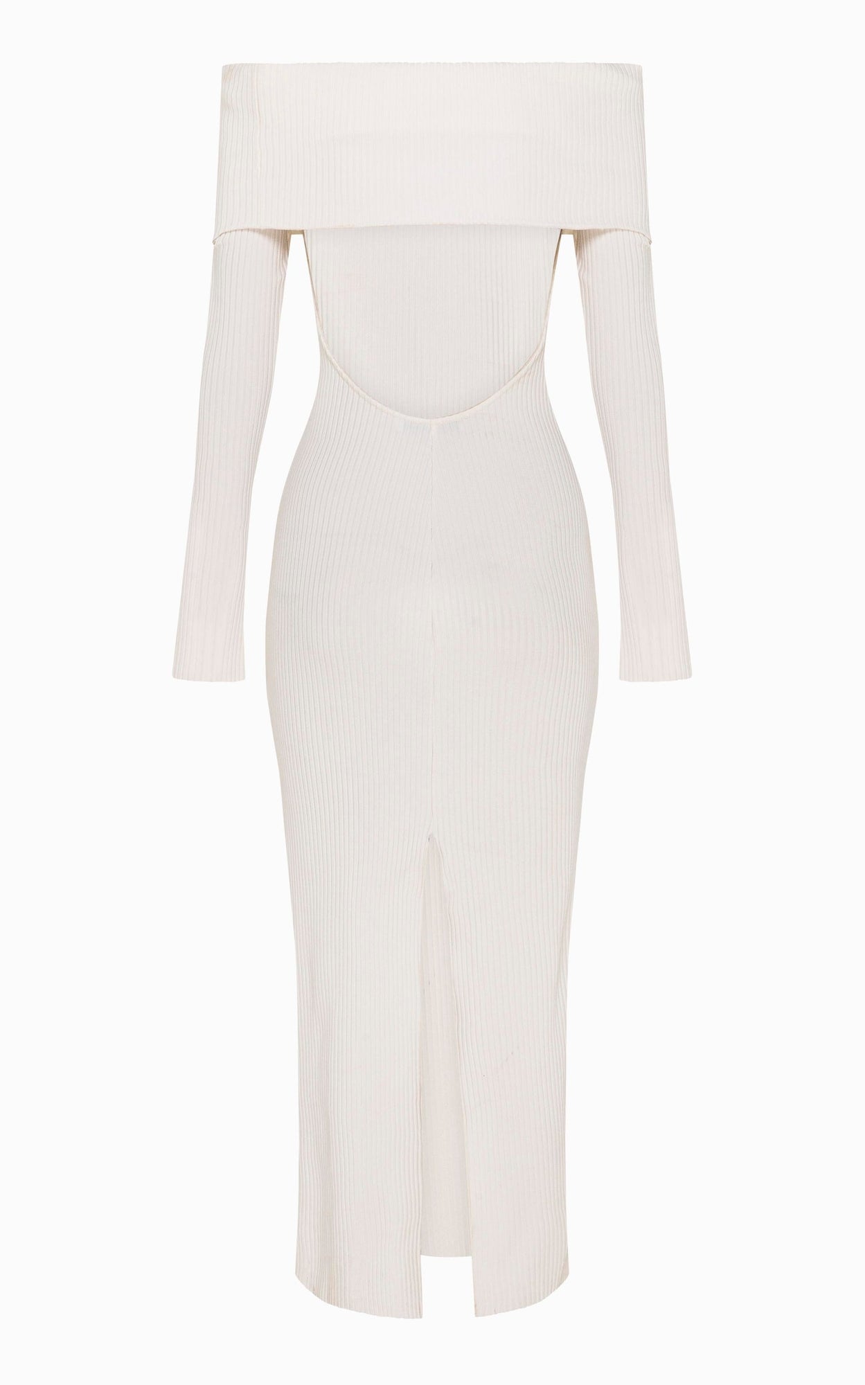 Ravine Rib Midi Dress | Ivory