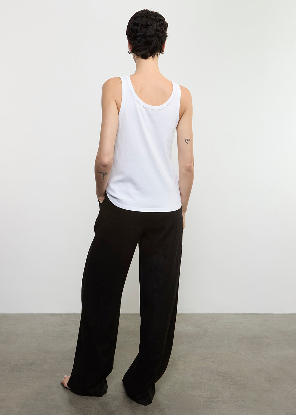 Linen Resort Pant | Black